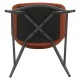 Conjunto de 2 Cadeiras Workbench Eme fivela de tecido Caramel Base Metal VeryForma