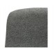 Set of 2 Chairs Worktop Aty Grey Fabric Base Ash VeryForma