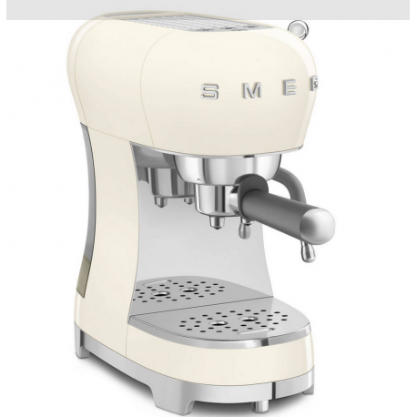 Smeg machine à café Expresso année 50 Crème Chromé