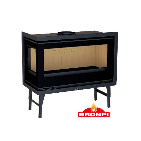 Bronpi Cairo 110-D Inserto in legno a 2 vetri lato sinistro Vision 15kW