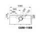 Bronpi Cairo 110-D 2-pane wood insert left side Vision 15kW