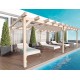 Pérgola exenta de madera Marsella 600x400cm 24m2