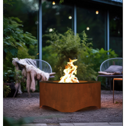 Round Corten Steel Fire Bowl 70 cm Infire