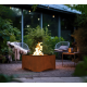 Braciere rotondo in acciaio corten 70 cm Infire