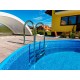 Azuro Oval Pool 5.5x3.7x1.2 Freestanding or Inground Sand Filter