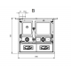 Kaminofen La Nordica Rosa Sinistra Reverse 9kW Naturstein