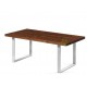 Table salle à manger en bois Sophie Premium 1.6x0.96m couleur Noyer