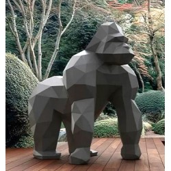 Estatua de diseño de origami Vondom de Gorila Saru