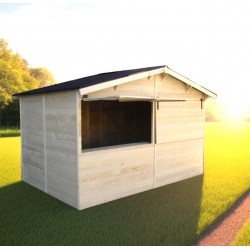 Spruce wood merchant shop Sylva 3.6x2,4m Habrita 8.6m2 Spruce wood merchant shop Sylva 3.6x2,4m Habrita 8.6m2