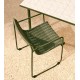 Arvin Swirl Chair in Beige Chenille Fabric and VeryForma Oak Wood Legs