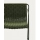 Arvin Swirl Chair in Beige Chenille Fabric and VeryForma Oak Wood Legs