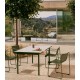 Arvin Swirl Chair in Beige Chenille Fabric and VeryForma Oak Wood Legs