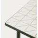 Silla Arvin Swirl en tejido chenilla beige y patas de madera de roble VeryForma