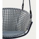 Aliga hangstoel in aluminium en blauw rotan VeryForma