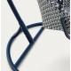 Silla colgante Aliga en aluminio y ratán azul VeryForma