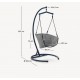 Silla colgante Aliga en aluminio y ratán azul VeryForma