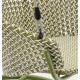 Fauteuil suspendu Aliga en aluminium et rotin vert VeryForma