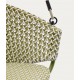 Fauteuil suspendu Aliga en aluminium et rotin vert VeryForma