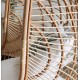 Kate Hanging Chair in Natural Rattan and VeryForma Steel