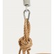 Cadeira Suspensa Kate em Rattan Natural e Aço VeryForma