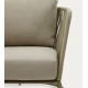 Saco tuinfauteuil in touw en groen staal VeryForma
