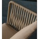 Saco tuinfauteuil in touw en groen staal VeryForma