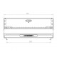 Le Le Marquier Original RVS inbouwbarbecue 52x35