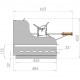 Le Marquier Irissarry Churrasqueira em Aço Inox com Rotisserie 78x32
