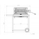 Le Marquier Mendy Barbecue in Acciaio Nero con Carrello e Girarrosto