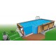 Piscina Legno Ubbink Azura 300x430 H126cm Blu Fodera